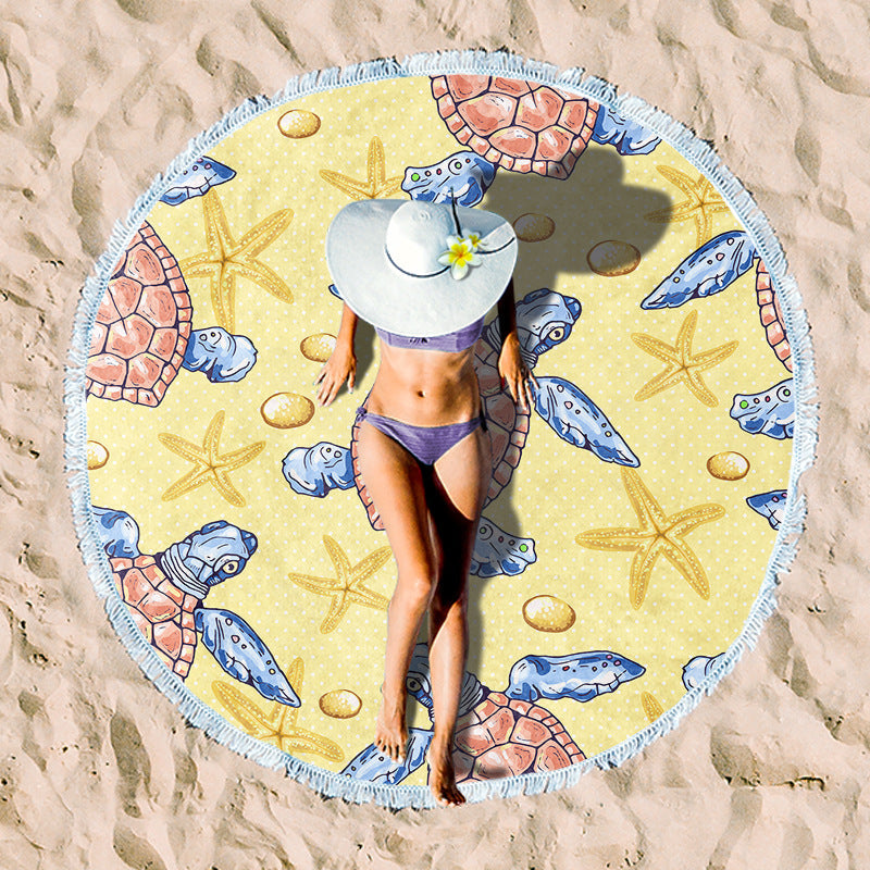 Rundstrand towel with unique sunset design Kalsten