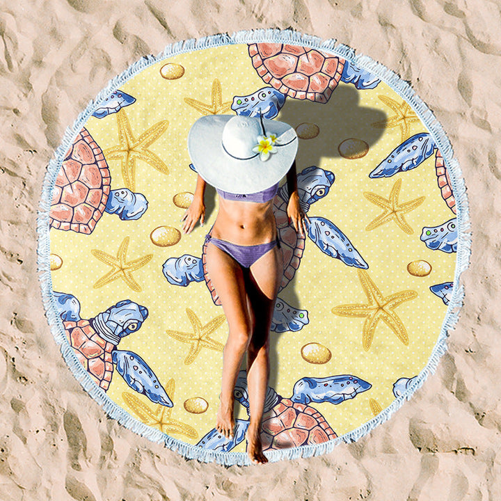 Rundstrand towel with unique sunset design Kalsten