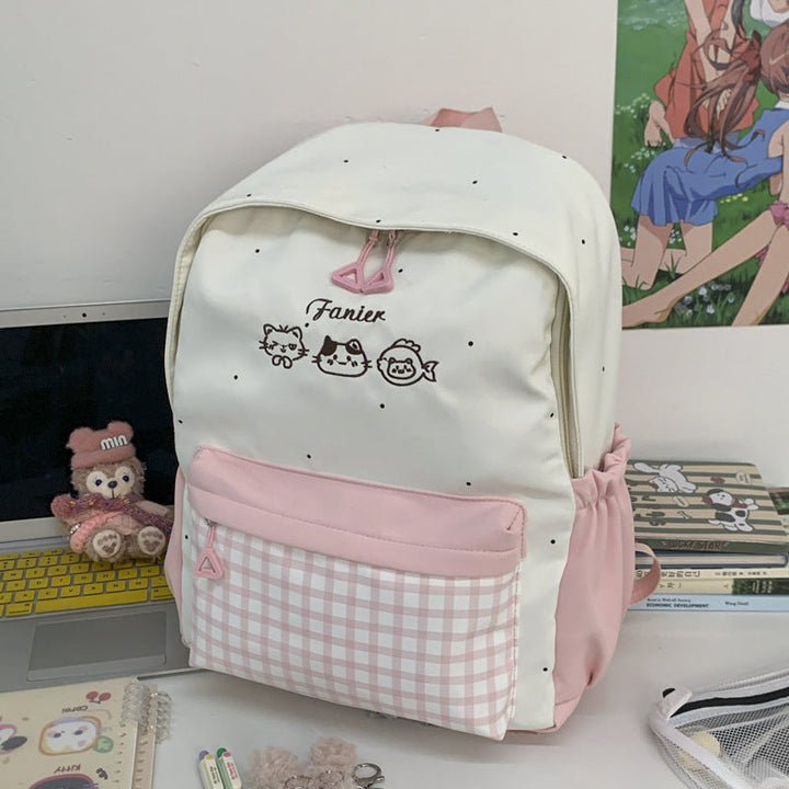 Cute Animal Embroidered Backpack Kalsten