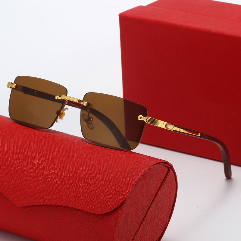 Women's Square Sunglasses with Elegant Metal Accents Kalsten