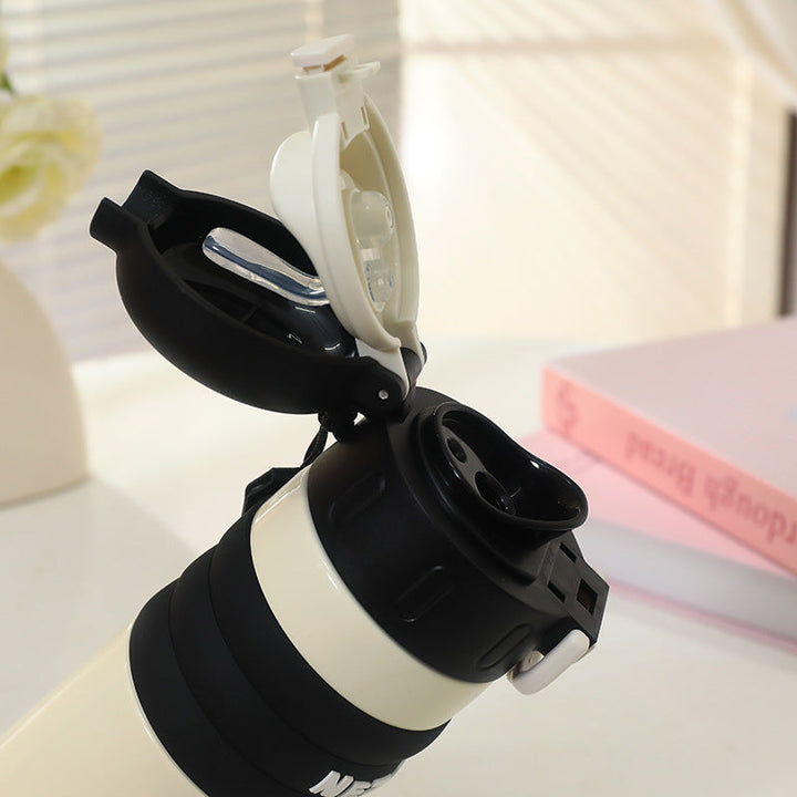 Women's Insulated Bottle with Playful Design and Practical Carry Handle Kalsten