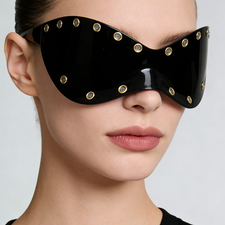 Women's sporty designer sunglasses with innovative metal accents Kalsten
