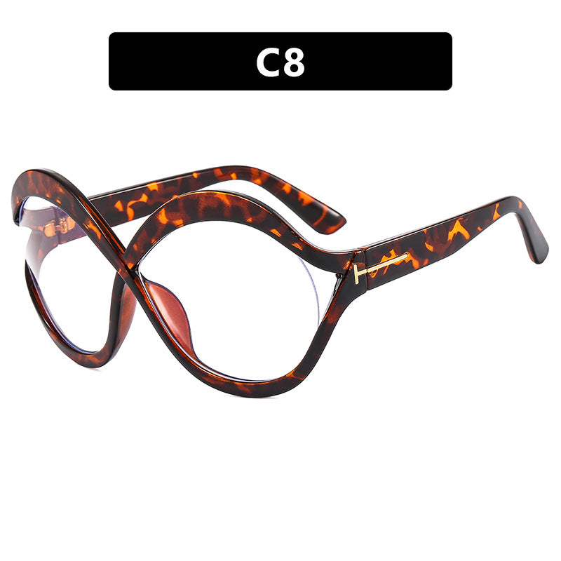 Women's extravagant Cat-Eye sunglasses with curved frame Kalsten