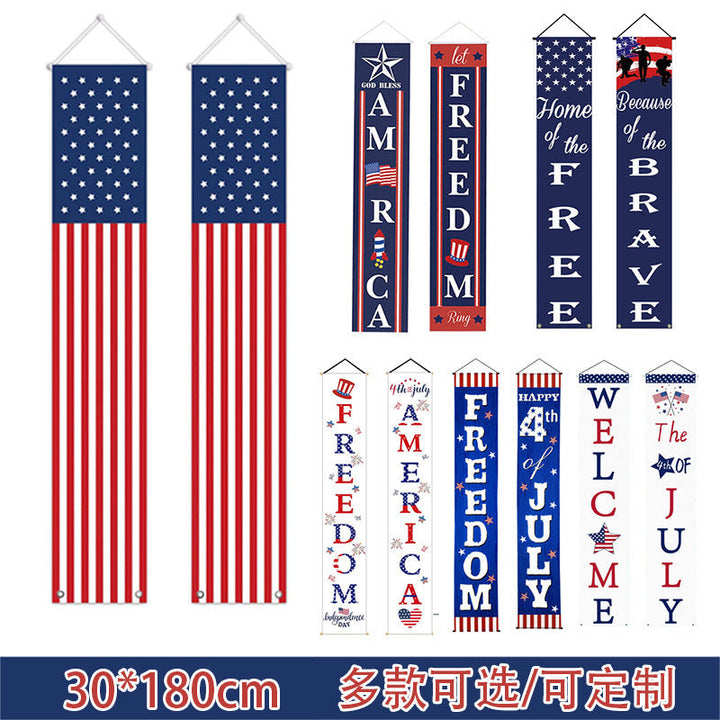Unisex nan hanging patriotic door banner set Kalsten