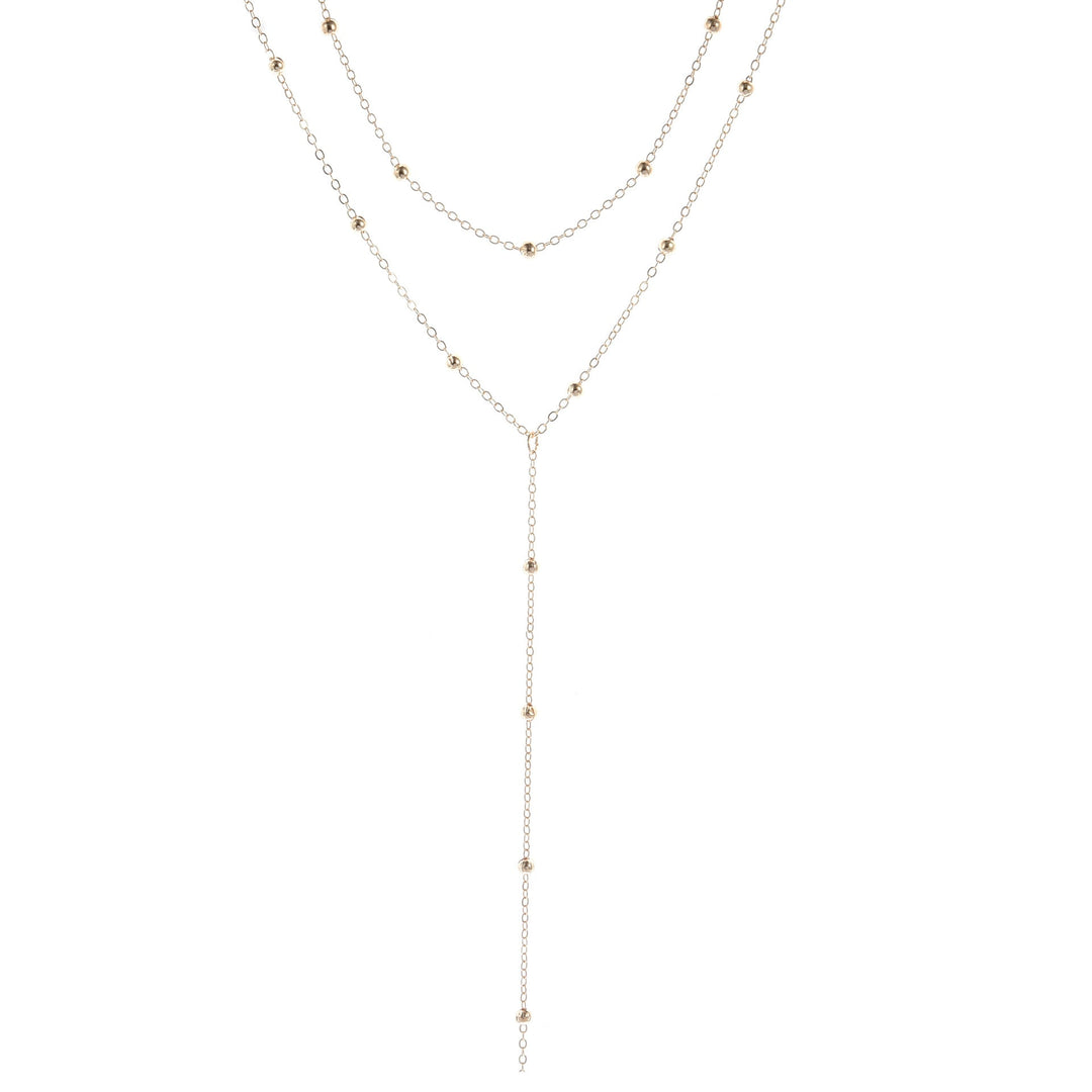 Multi-Layered Lariat Necklace Kalsten