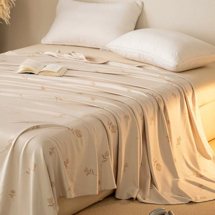 Women Satin Bedspread Bowlift