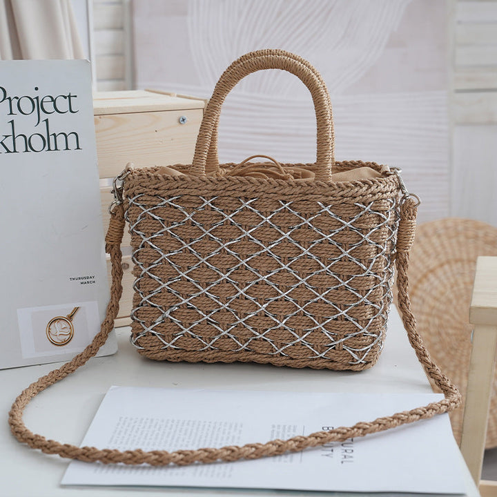 Stylish Rattan Handbag Kalsten