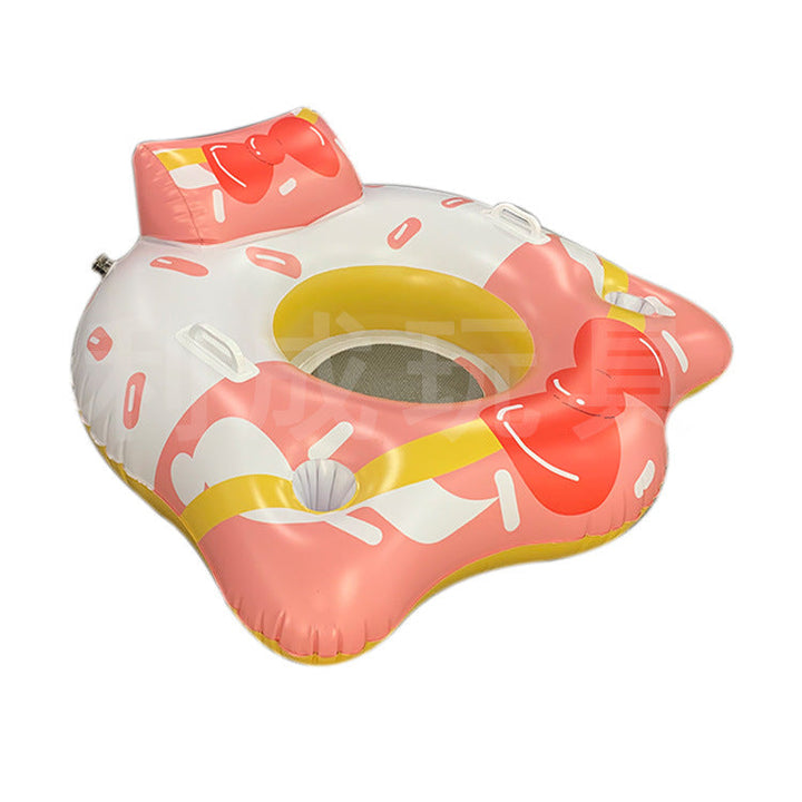 Unisex Inflatable Water Seat with Integrated Cup Holder Kalsten