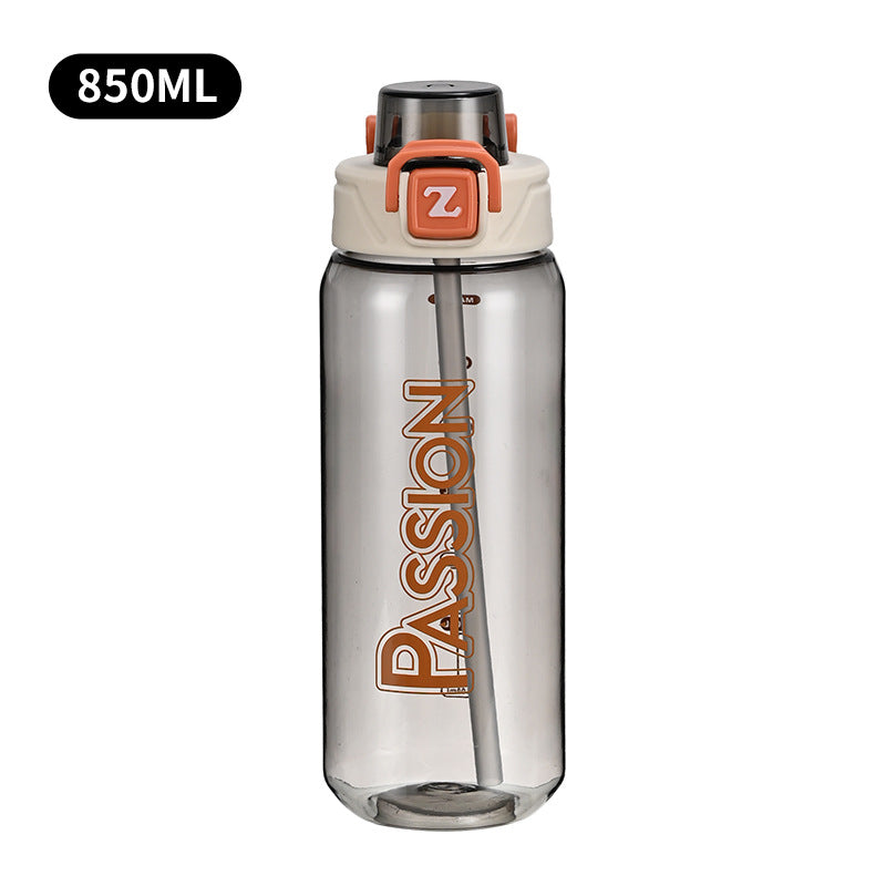 Ladies drinking bottle with integrated measuring system and flip-top closure Kalsten