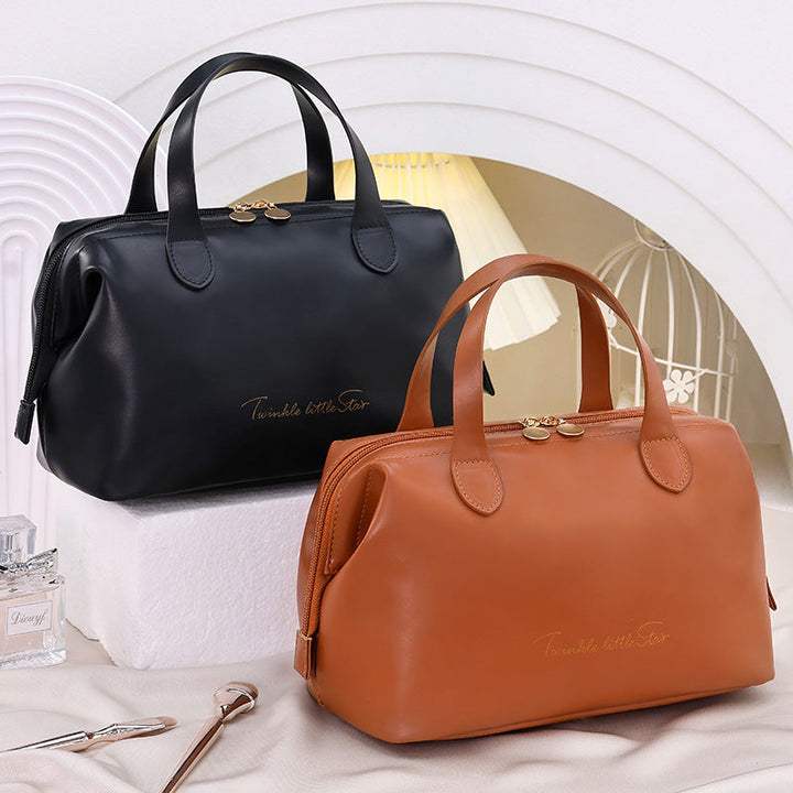Cosmetic transport bag made of high-quality synthetic leather with stylish design Kalsten