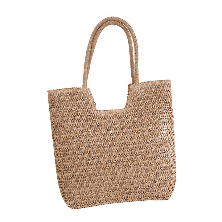 Handmade straw bag with modern design Kalsten
