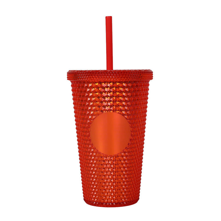 Unisex plastic drinking cup with textured design Kalsten