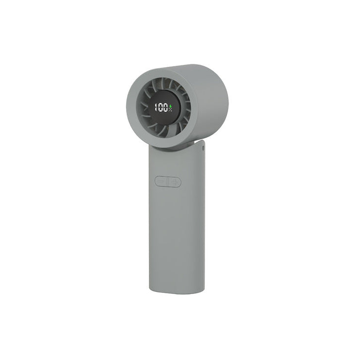 Unisex portable rechargeable hand fan with digital battery display, quiet brushless motor, and tiltable head Kalsten