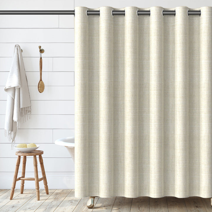 Textured Fabric Shower Curtain Kalsten 1784802088