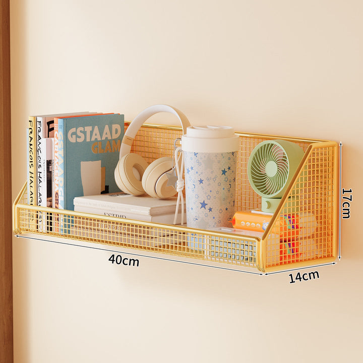 Wall-Mounted Mesh Storage Shelf Kalsten