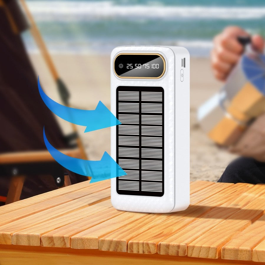 Portable Solar Power Bank with Integrated Charging Technology and Digital Display Kalsten
