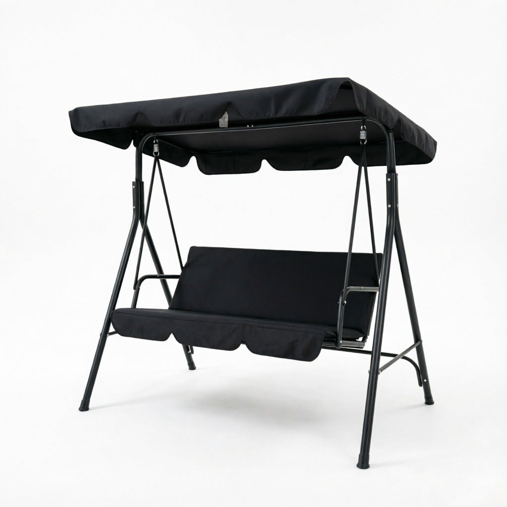 Roomy outdoor canopy swing bench with adjustable canopy Kalsten