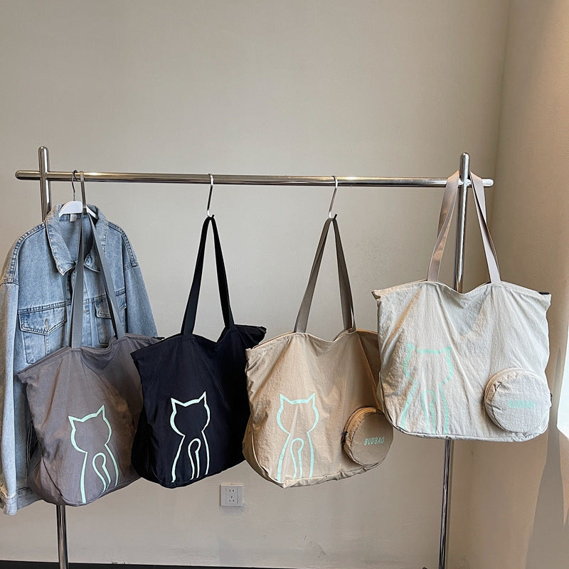 Tote bag with stylish cat design and generous storage space Kalsten
