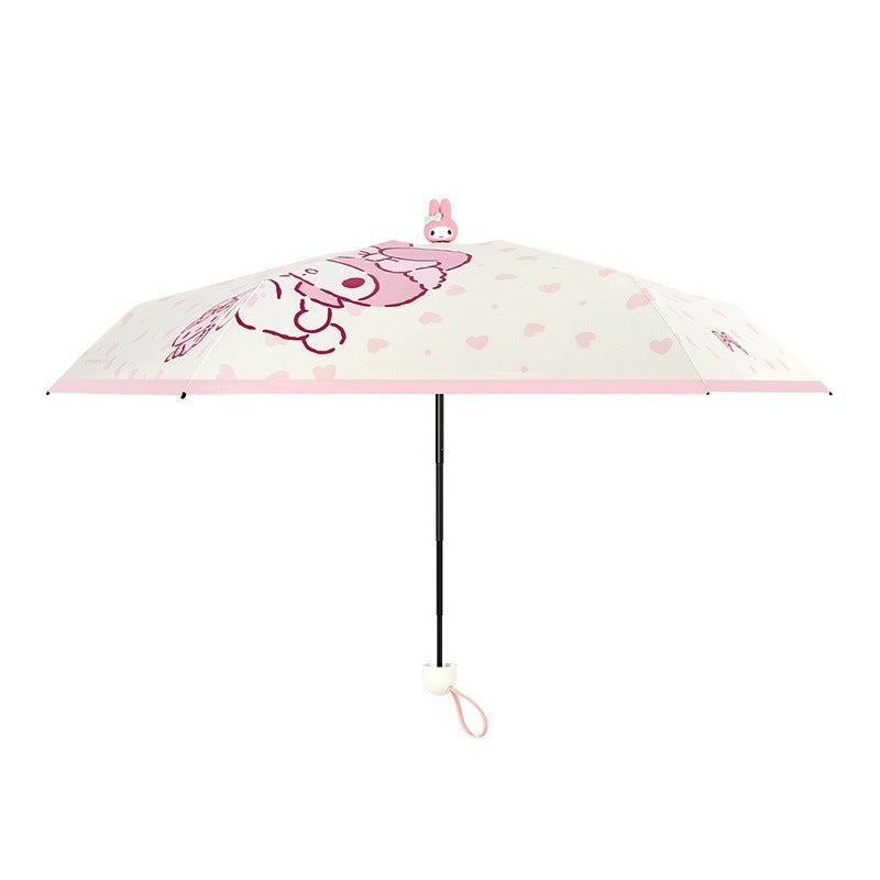 Women's creative folding umbrella with cute character design Kalsten