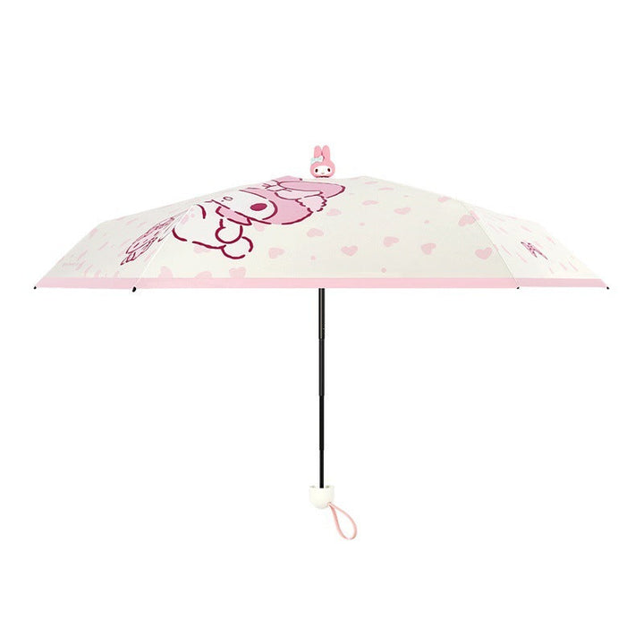 Women's creative folding umbrella with cute character design Kalsten