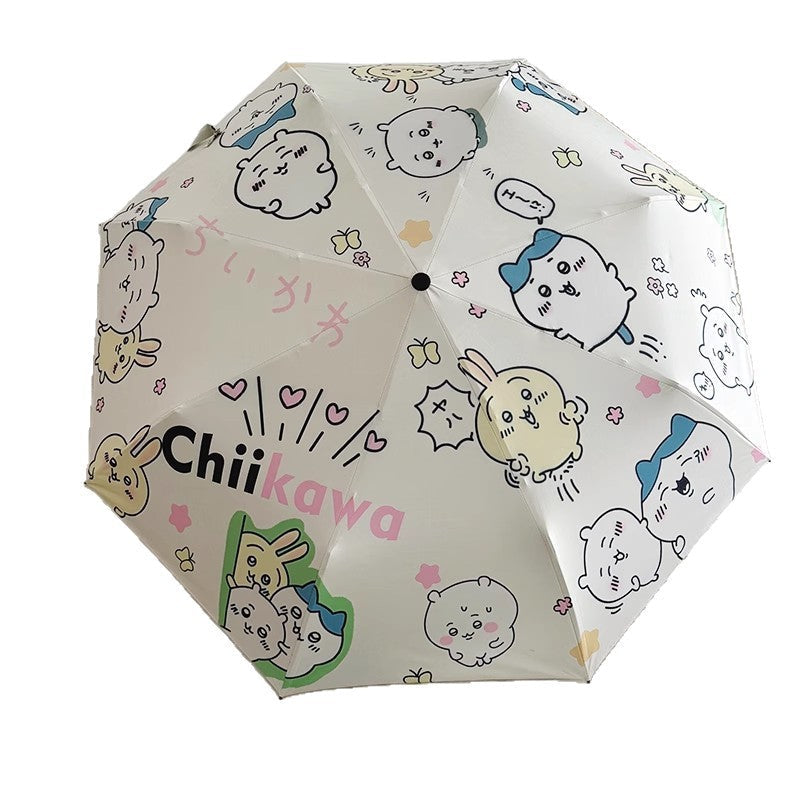 Women's Foldable Umbrella with Cute Cartoon Designs Kalsten