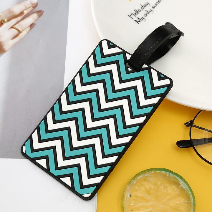 Women's Luggage Tag with Modern Zigzag Pattern Kalsten