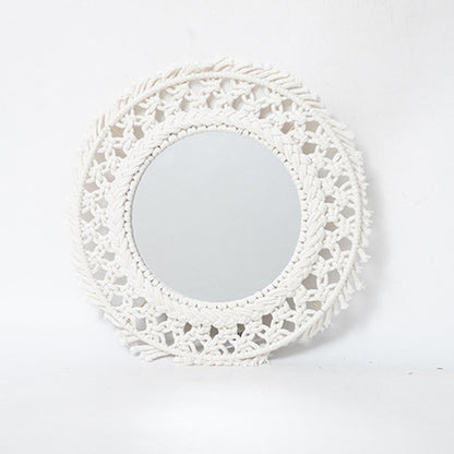 Round Macrame Wall Mirror