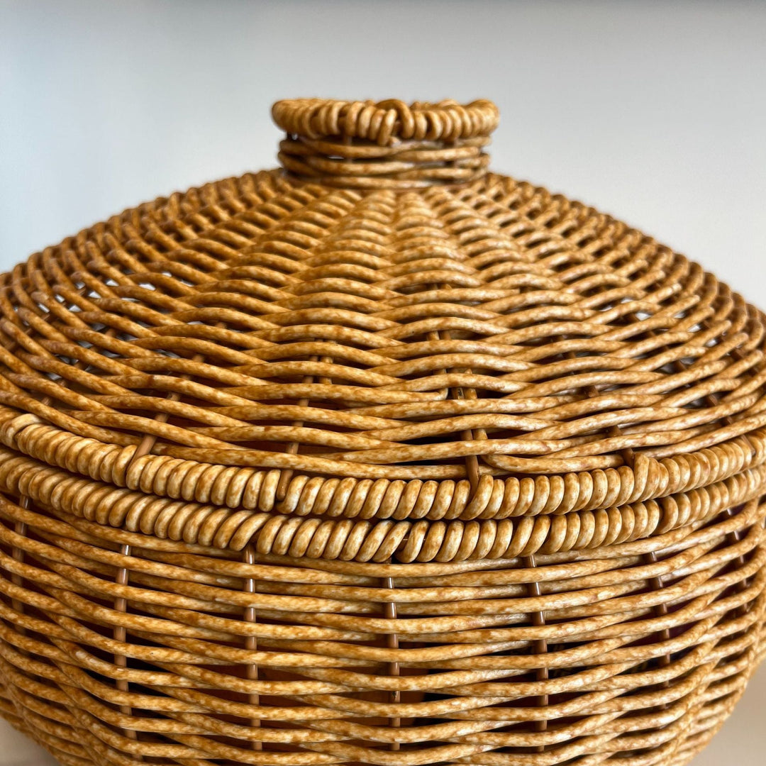 Women Handmade Basket with Lid Kalsten