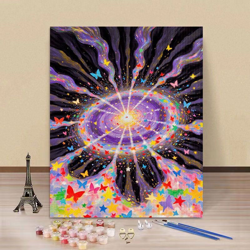 Butterfly-Themed Paint by Numbers Canvas Art Kit Kalsten