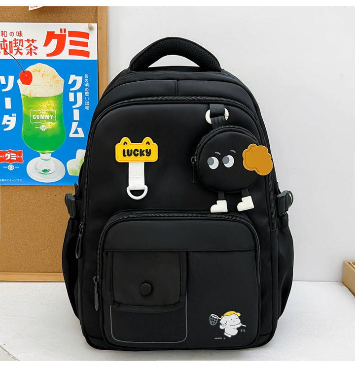 Cute Character-Designed Multi-Pocket School Backpack Kalsten