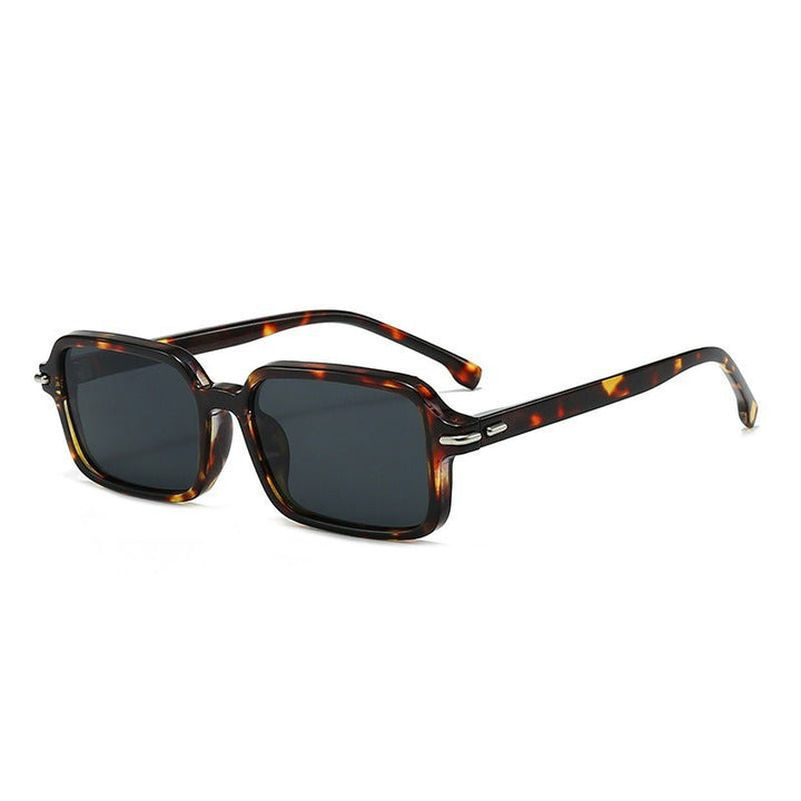 Women's fashionable square sunglasses with stylish plastic frame and blue lenses Kalsten