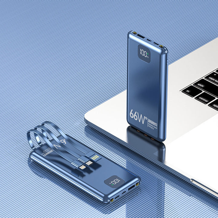 Compact power bank with integrated fast charging ports Kalsten