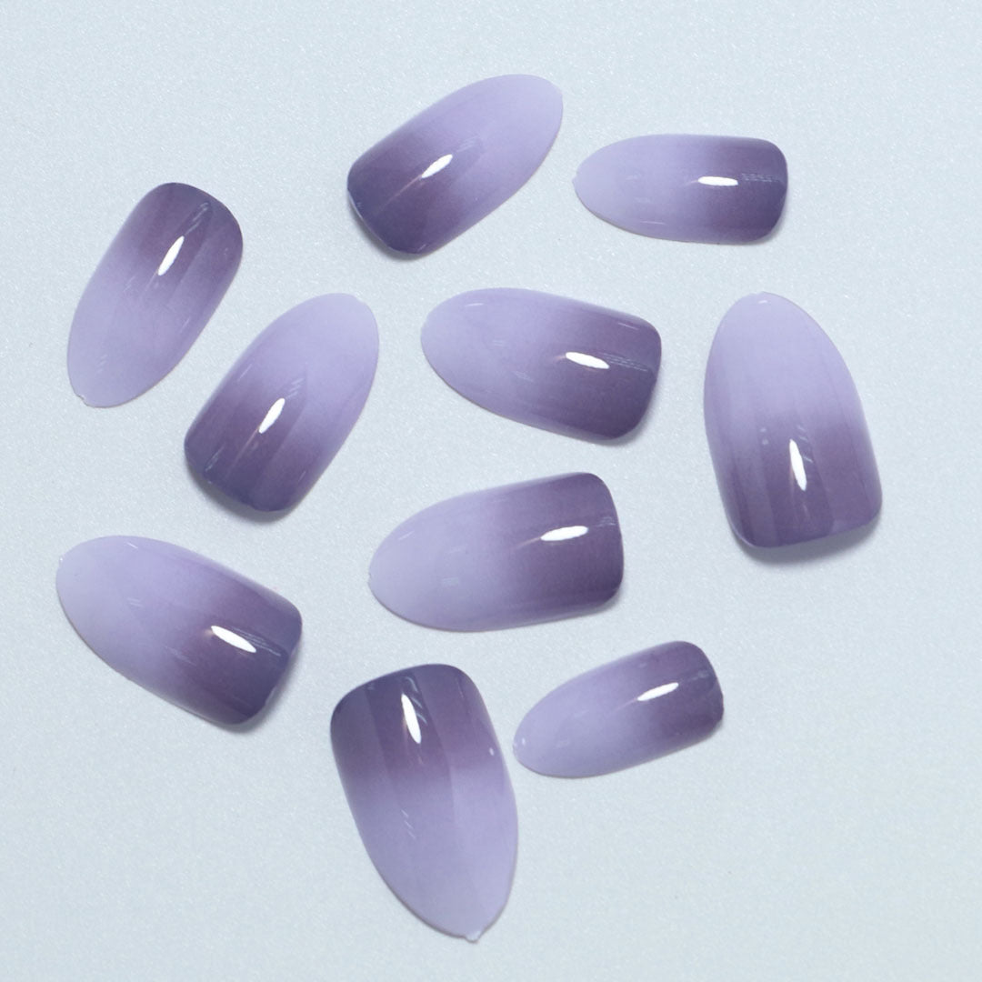 Gradient Almond-Shaped Press-On Nails Kalsten