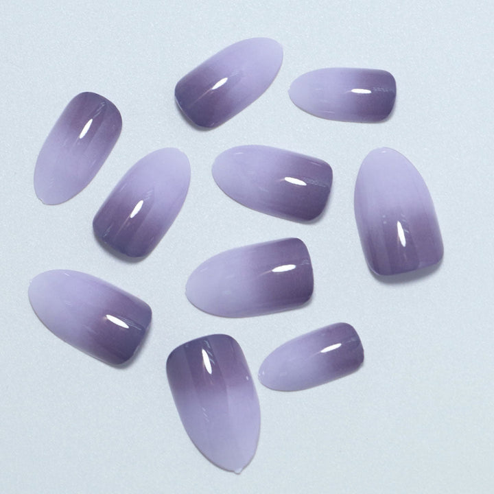 Gradient Almond-Shaped Press-On Nails Kalsten