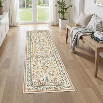 Vintage Floral Runner Carpet Acalora