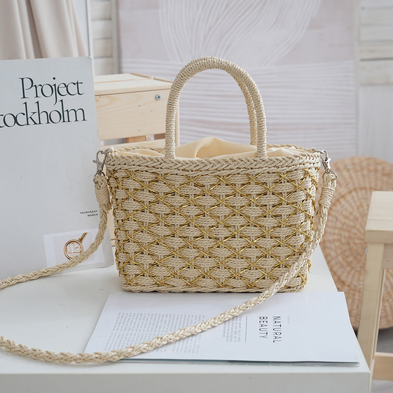 Stylish Rattan Handbag Kalsten