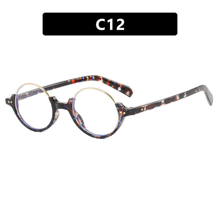 Women's round sunglasses with elegant plastic frame Kalsten
