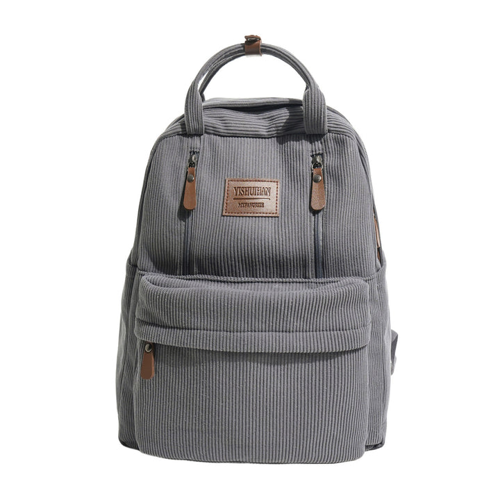 Corduroy Textured School Backpack Kalsten