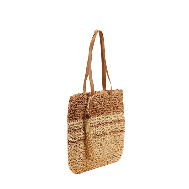 Structured straw tote bag Kalsten