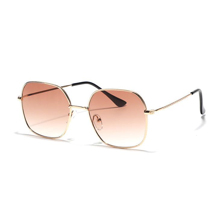 Women's fashionable square sunglasses with narrow metal frame and UV protection Kalsten