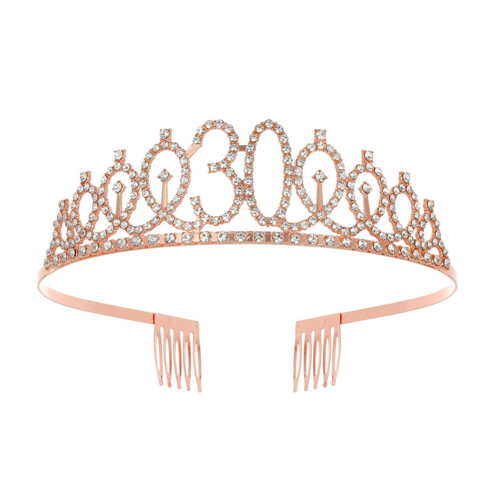 Women's Crystal-Embellished Tiara with Elegant Design Kalsten