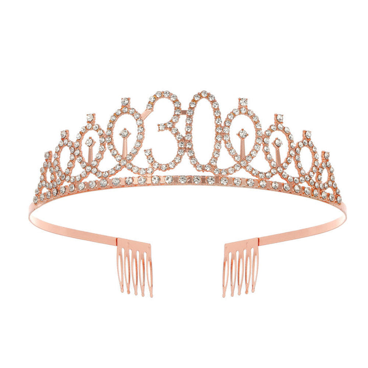 Women's Crystal-Embellished Tiara with Elegant Design Kalsten