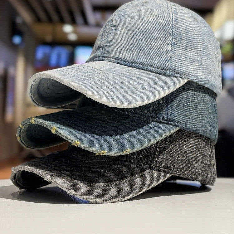 Men's Distressed Denim Baseball Cap Kalsten 1784188308