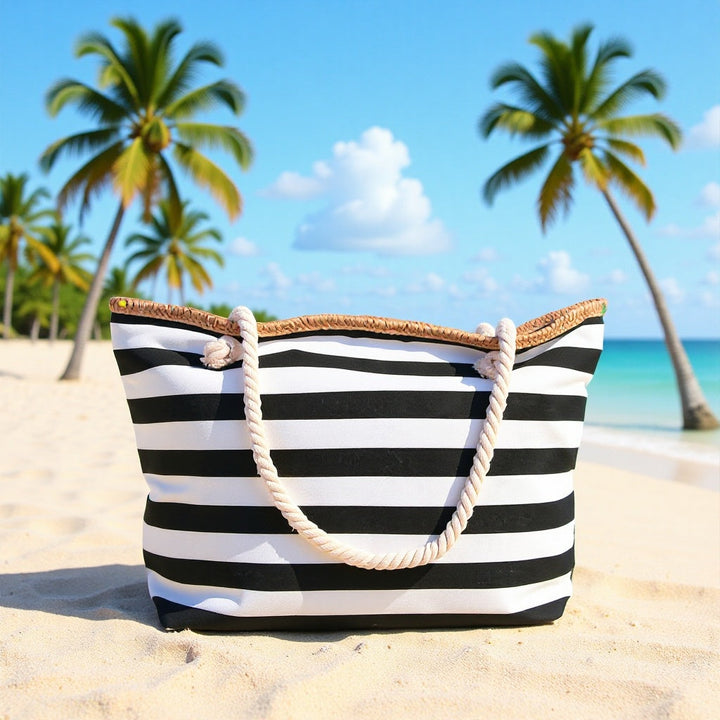 Beach bag made of high-quality canvas with sturdy rope handles Kalsten