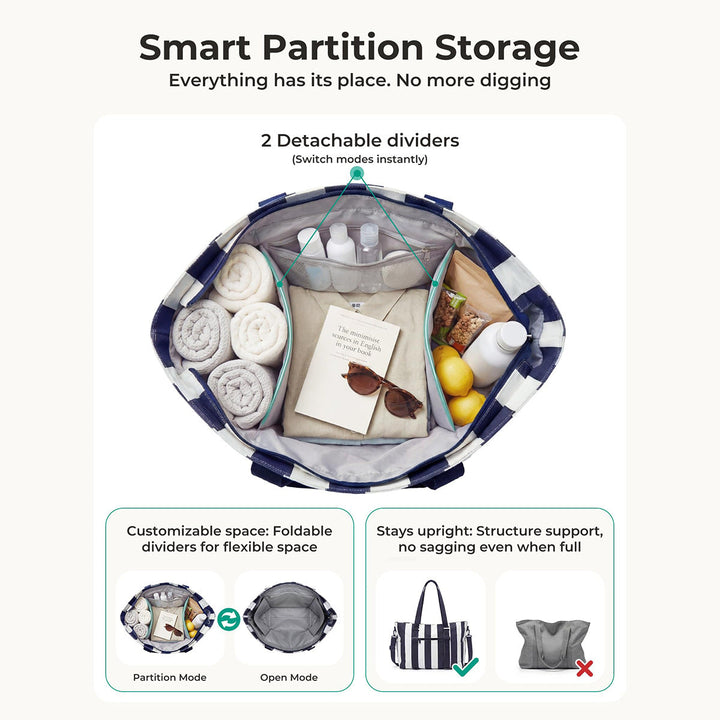 Multifunctional tote bag with practical interior Kalsten