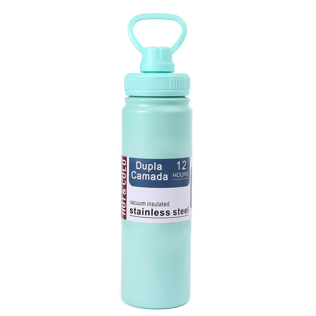 Ladies stainless steel vacuum water bottle with ergonomic handle Kalsten