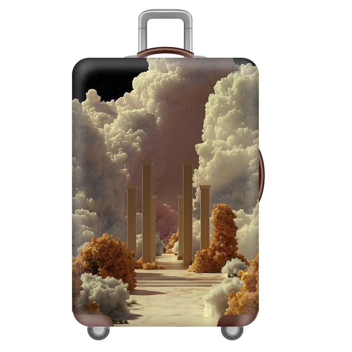 Unisex nano elastic suitcase cover with starry sky city motif, stretch protective cover for trolley luggage Kalsten