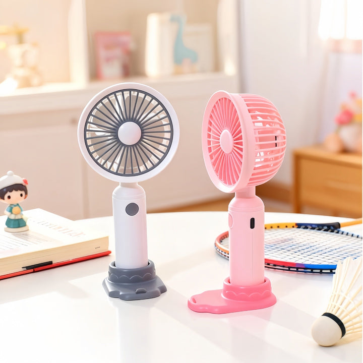 Women's Portable Table Fan with Rechargeable Battery and Flexible Tilt Angle Kalsten