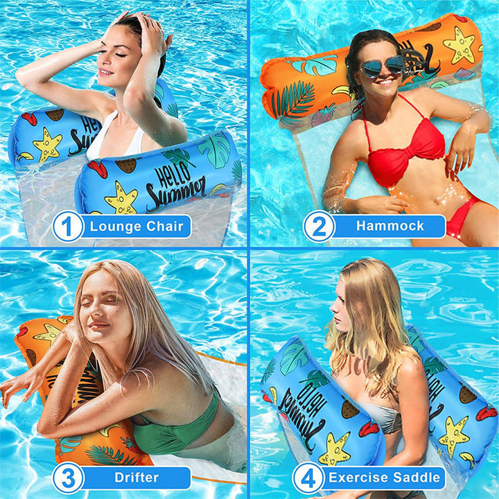 Women's inflatable lounger with transparent mesh Kalsten