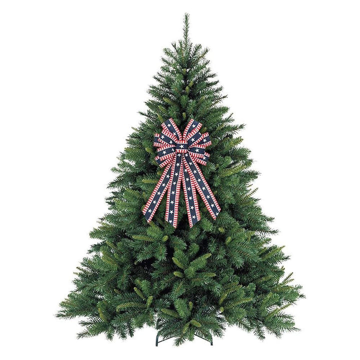 Unisex decorative bow in large size with long ribbons and star pattern for door and wall decoration Kalsten